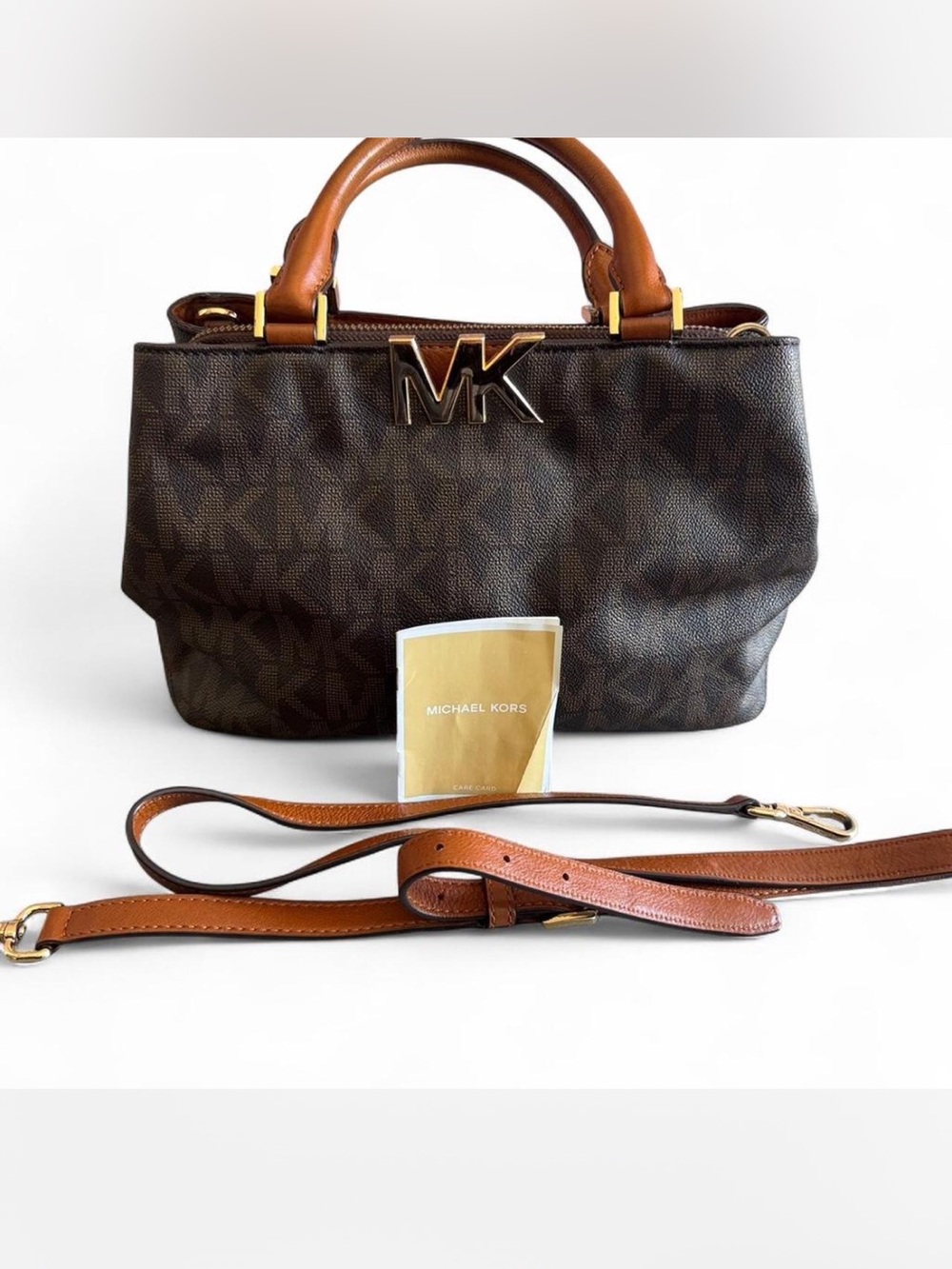Michael Kors Florence Medium Convertible Satchel in Brown